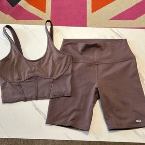 Purple Alo Yoga Matching Set